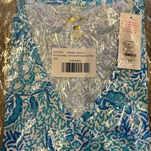 Lilly Pulitzer Blue and White Patterned Dress
